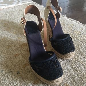 Tory Burch Espadrilles Wedge Shoe